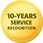 10 years service 2019